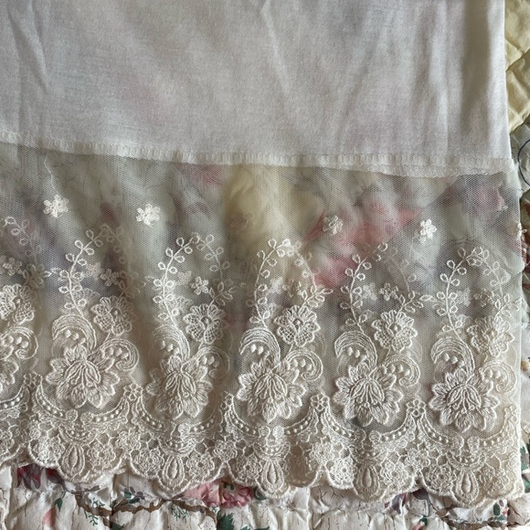 Melody Women's Full Lace Slip Extender Solid Knit Skirt Extender - Picture 6 of 8